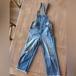 Pilcro by Anthropologie darling straight leg Overalls
